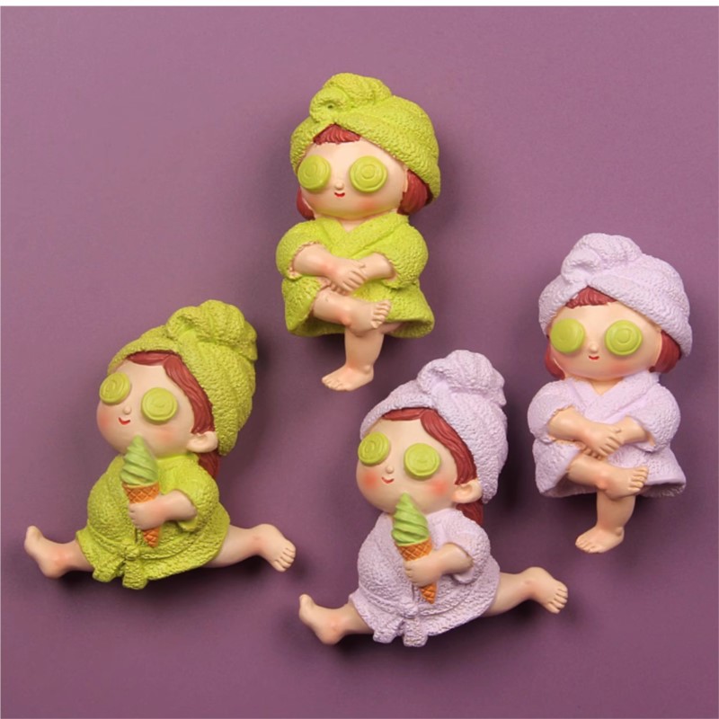 Phone Accessories For Old People - Memakai gaun malam Gadis Resin kulkas