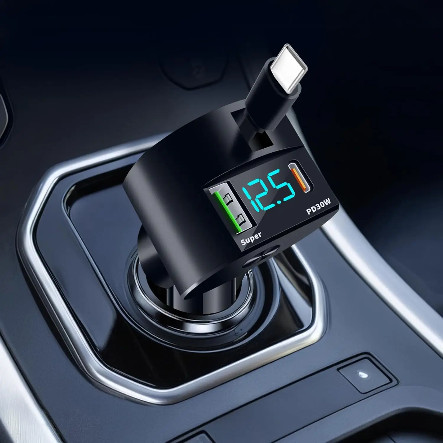 Fast Charging Cable - Pengisi Daya Mobil Retractable yang Ditingkatkan