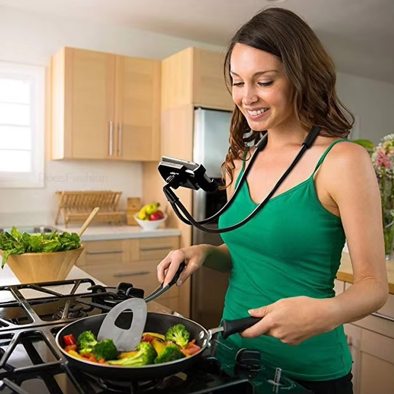 Phone Accessories Holder - Penyangga Ponsel Fleksibel Gantungan Leher Lazy