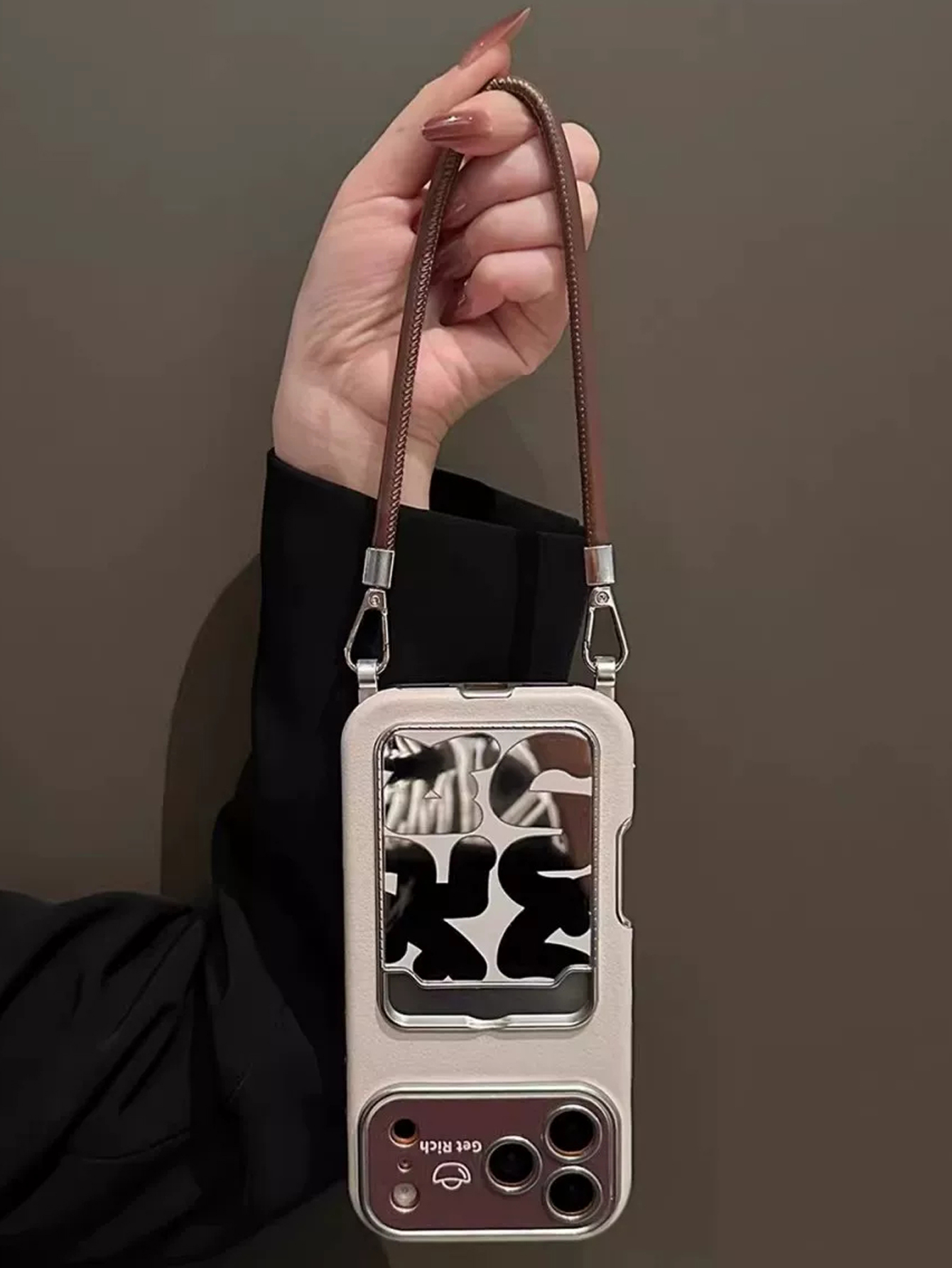 Casing Ponsel Kulit Mewah deng - Phone Accessories Holder ulasan dan harga