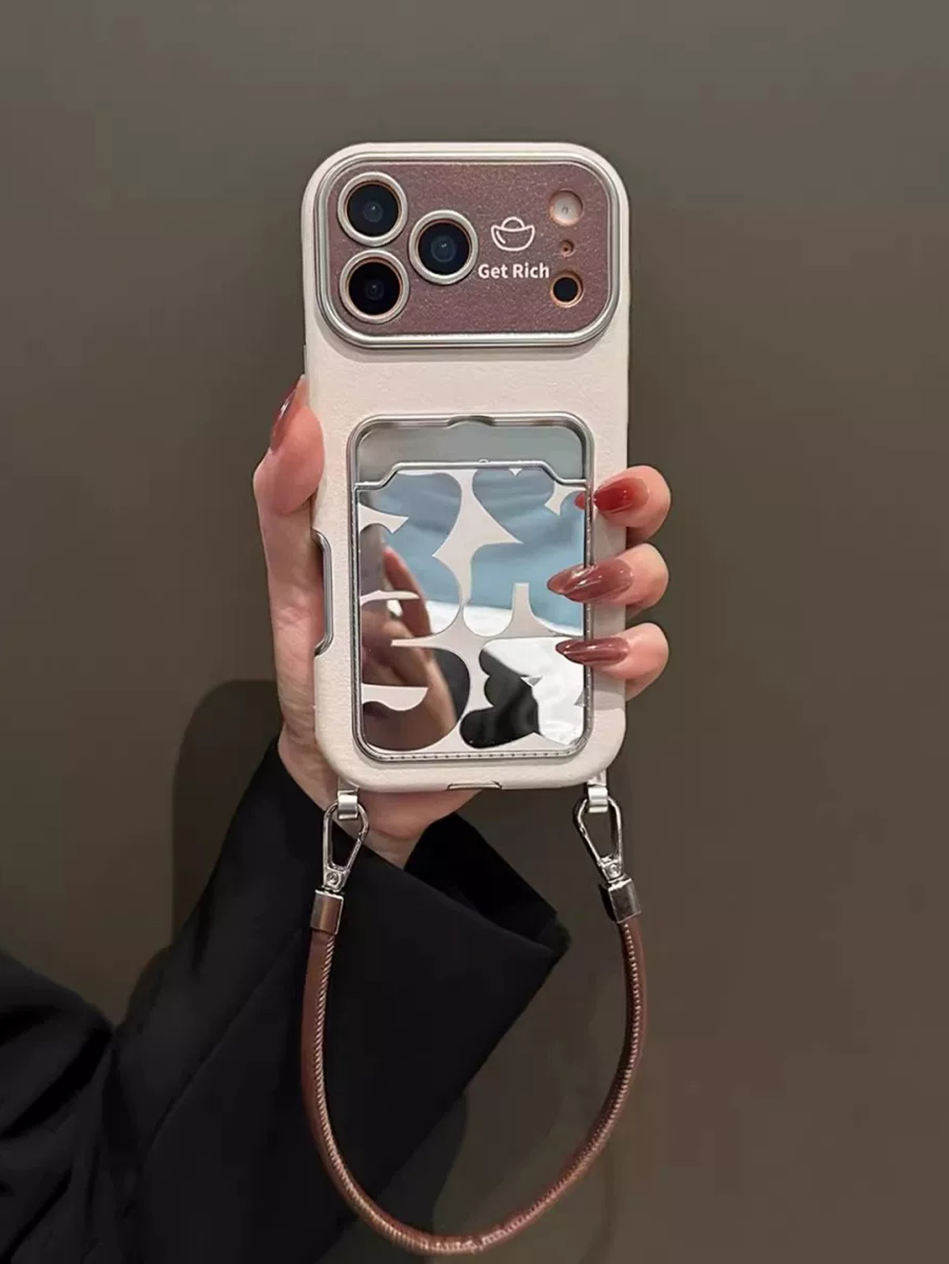 Casing Ponsel Kulit Mewah deng - Phone Accessories Holder ulasan dan harga