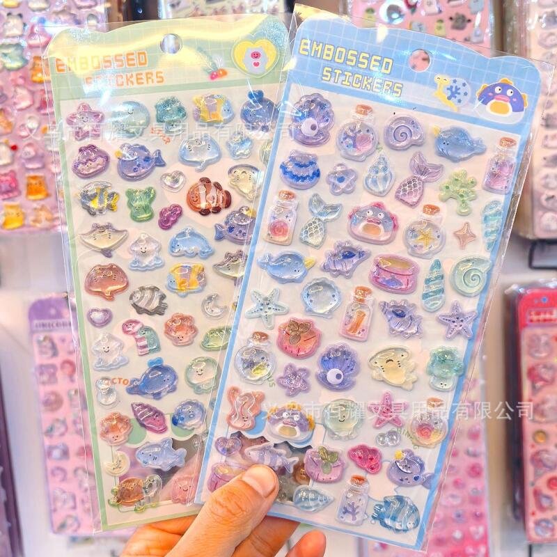 Stiker Kristal 3D Relief Lauta - Phone Accessories For Boys ulasan dan harga