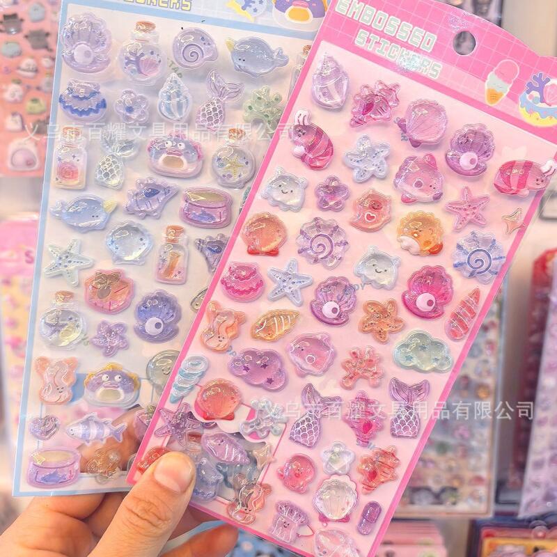 Stiker Kristal 3D Relief Lauta - Phone Accessories For Boys ulasan dan harga