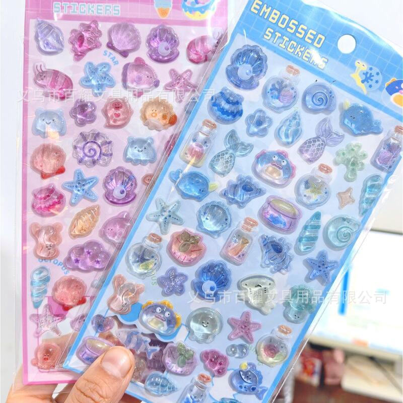 Stiker Kristal 3D Relief Lauta - Phone Accessories For Boys ulasan dan harga