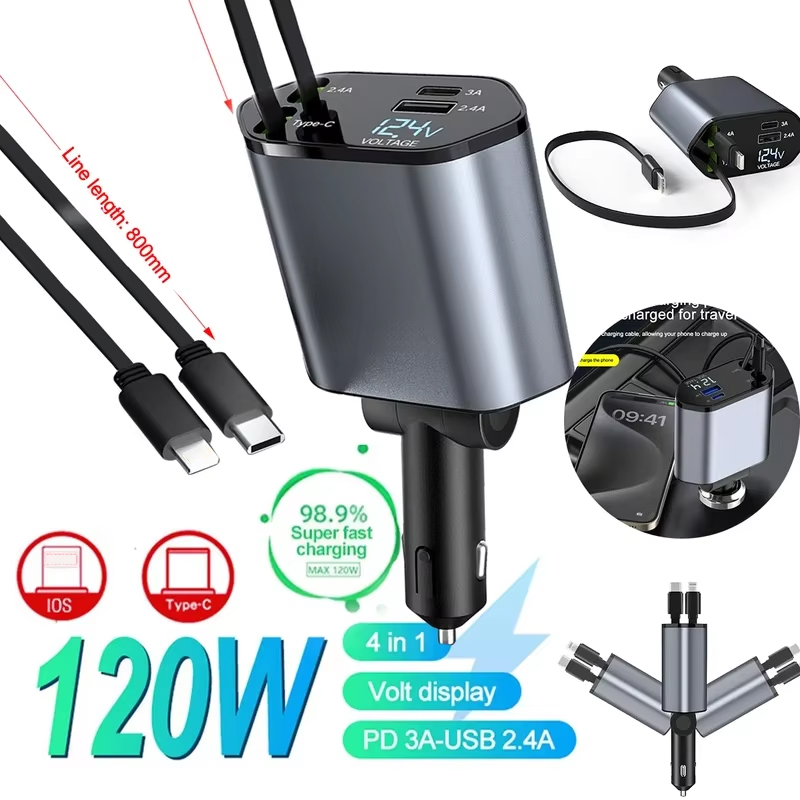 Kabel pengisi daya mobil 120W  - Fast Charging Cable ulasan dan harga