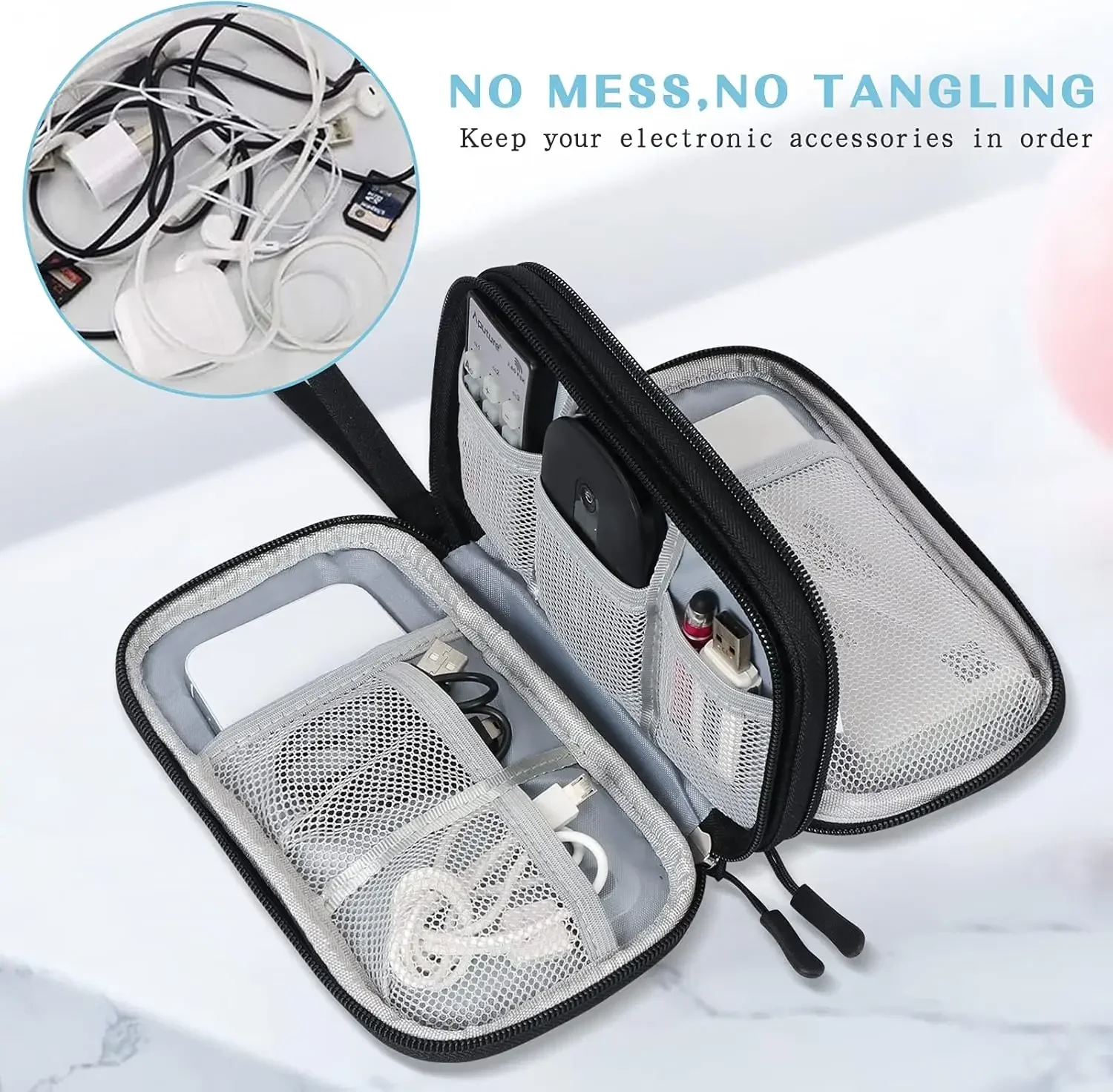 Tas Kabel Perjalanan, Kantong  - Usb Data Cable ulasan dan harga