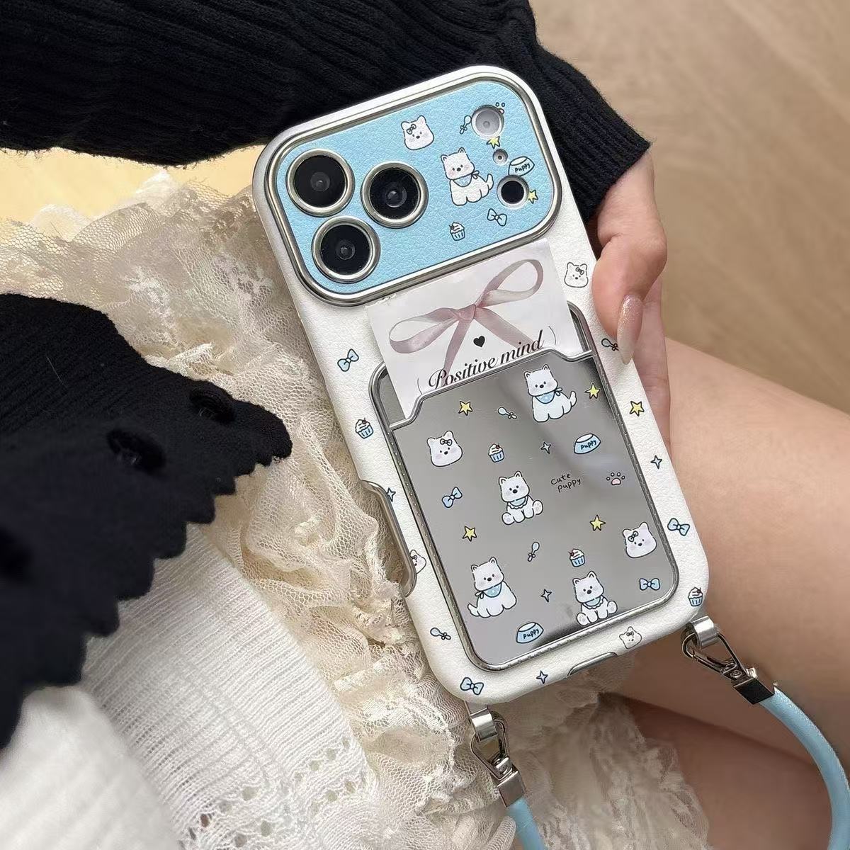 Casing Ponsel Cermin Motif Ana - Phone Accessories Holder ulasan dan harga