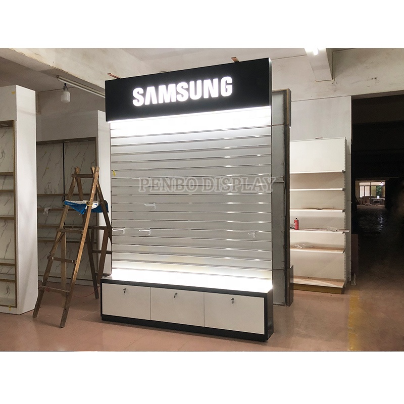 Rak Pajangan Ponsel Kaca Desai - Phone Accessories Design Shop ulasan dan harga