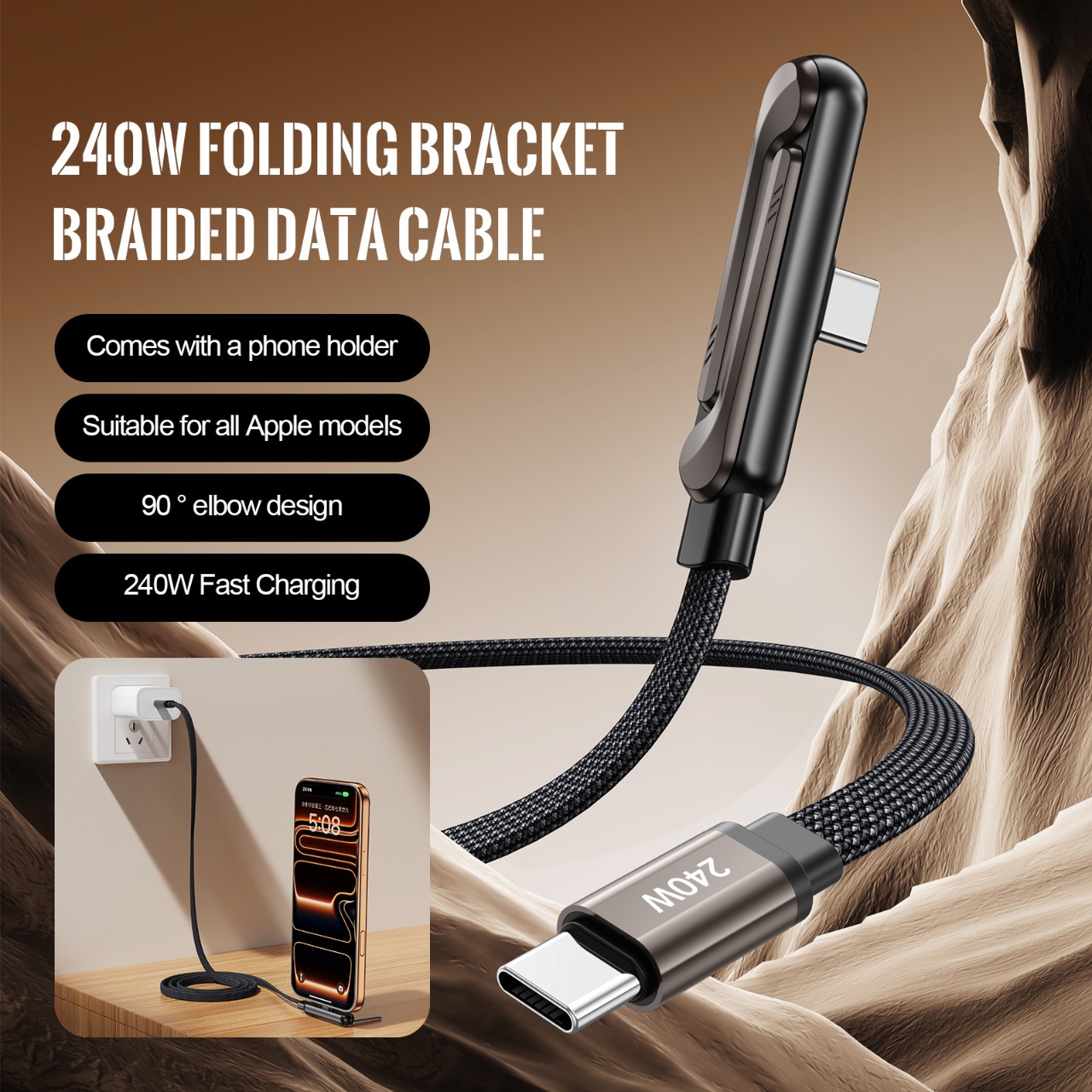 Kabel Pengisian Cepat 240W PD  - Fast Charging Cable ulasan dan harga