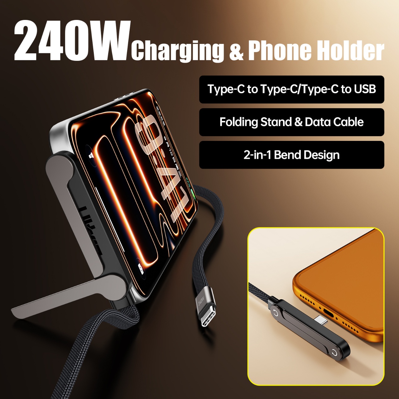 Kabel Pengisian Cepat 240W PD  - Fast Charging Cable ulasan dan harga